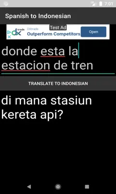 Spanish to Indonesian Translator android App screenshot 0